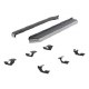 73" Black Aerotread running boards and mounting brackets - Dodge Durango