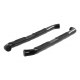 Black 3" Round Side Bars - Jeep Wrangler