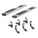 6" Toyota Tacoma Extended Cab Oval Side Bars With Brackets