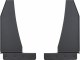 Gatorback GAA756729 universal mud flap bracket, 18 gauge black anodized aluminum, 12” wide 1” offset, beveled edge, includes hardware, made in Canada.