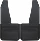 Gatorback GAA756752 universal 14" mud flap with offset bracket, heavy-duty rubber, anodized aluminum, beveled edge, includes hardware, made in Canada for durable truck protection
