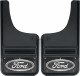 Front Mud Flaps Ford Logo 12"x23" Black Wrap