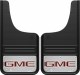 Gatorback GB1223CUTGR-2 GMC front mud flaps 12x23" cut, premium rubber with 304 stainless steel plate, stainless hardware included, GM licensed, made in Canada.