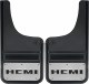 Front Mud Flaps HEMI Logo Black  12"x23"
