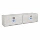 Bright Aluminum 96" Double Door Underbody Tool Box