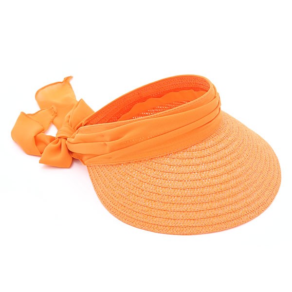 orange visor hat