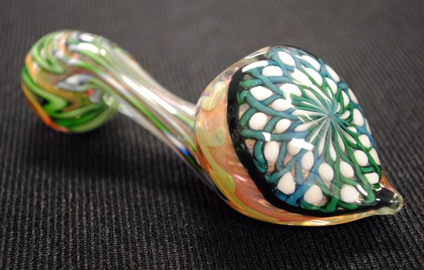 4 5 Long Hand Blown Glass Pipe With Raticello Smokin Js Pipes And Fashion