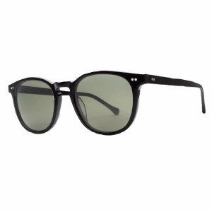 Electric Oak Sunglasses-Gloss Black/Grey Pol