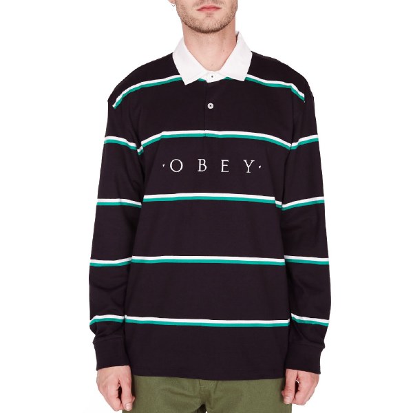 obey polo long sleeve