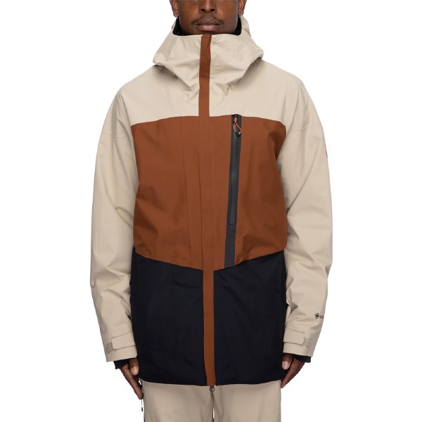 686 Mens GLCR GTX Jacket-Putty Colorblock-L - Boardroomshop.com