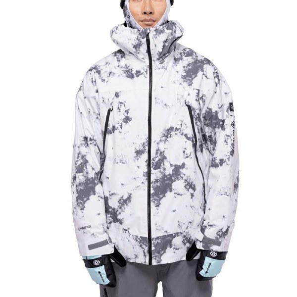 686 Mens Gore-Tex Hydrastash Sync Jacket-Rhino Grey Dazed-L