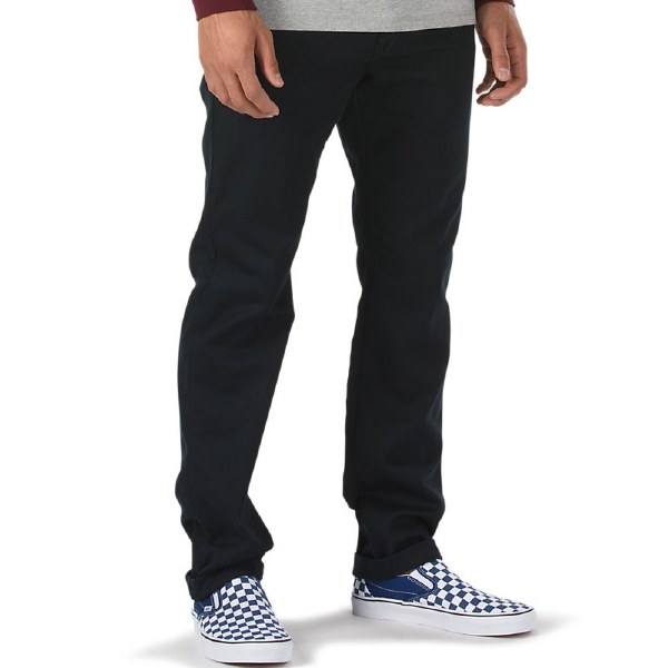 vans authentic chino stretch pant black