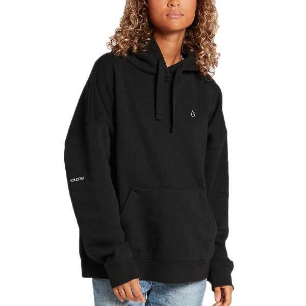 Volcom Womens Stone Heart Hoodie-Black 