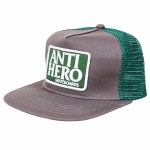 Anti Hero Mens Reserve Patch Snapback Hat-Charcoal/Dark Green-OS