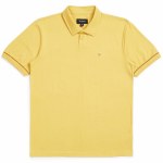 Brixton Mens Carlos Short Sleeve Polo Shirt-Sunset Yellow-S