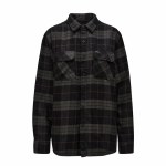 Brixton Mens Bowery Long Sleeve Button-Up-Used Black-S