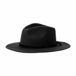 Brixton Messer Western Fedora Hat-Black-S Brixton Messer Western Fedora Hat-Black-S