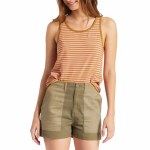 Brixton Hilt II W Linen Tank Top-Medal Bronze-S