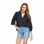 Gentle Fawn Womens Cassie Short Sleeve Top-Black-S Gentle Fawn Womens Cassie Short Sleeve Top-Black-S