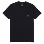 HUF Mens Haze Script Pocket Short Sleeve T-Shirt-Black-S