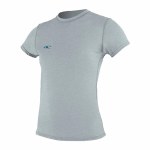 Oneill Womens Hybrid SS Sun Shirt Rashguard-Cool Grey-M