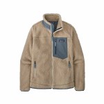 Patagonia Womens Classic Retro-X Jacket-Dark Natural w/Plume Grey-XS Patagonia Womens Classic Retro-X Jacket-Dark Natural w/Plume Grey-XS