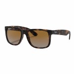 Ray Ban  Justin Sunglasses-Tortoise/Brown Gradient Polarized-OS