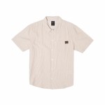 RVCA Mens Dayshift Stripe Ii Short Sleeve T-Shirt-Khaki-M