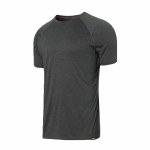 Saxx Mens All Day Aerator Short Sleeve T-Shirt-Faded Black Heather-XL