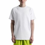 TAIKAN Mens Plain Short Sleeve T-Shirt-White-XL
