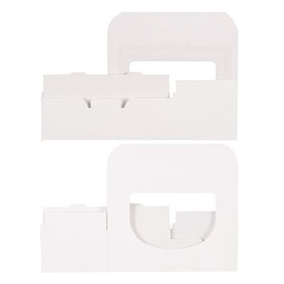 1/2 LB White 1-Piece Candy Box