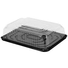 Quarter Sheet Plastic Cake Carrier / Dome