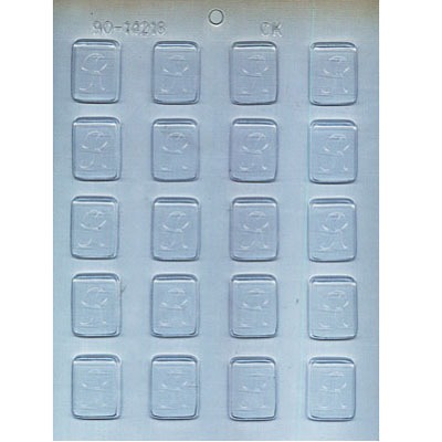 1.25" Initial Mint Mold R (20)