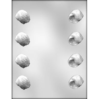 1-3/8"  3-D Round Seashell (8)