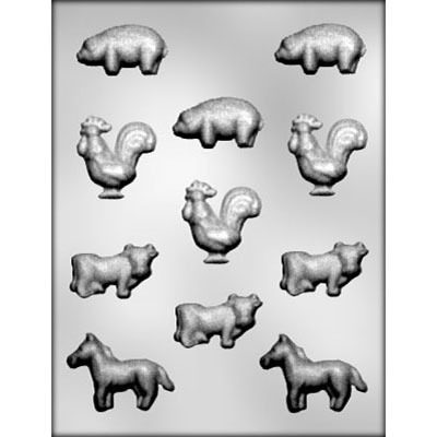 1.5"- 2" Farm Animals Mold 11