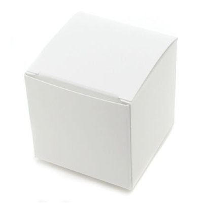 1-5/8" White Truffle Box