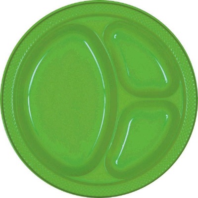 10.25" Divided Plate 20 CT Kiwi