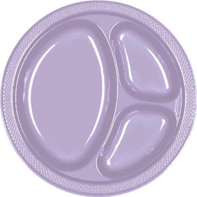 10.25" Divided Plate 20 CT Lavender