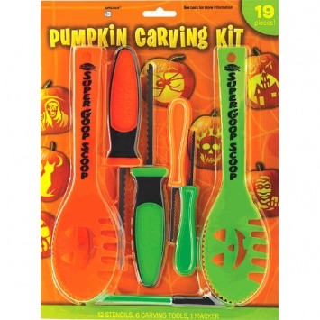 19-PC Pumpkin Carving Kit