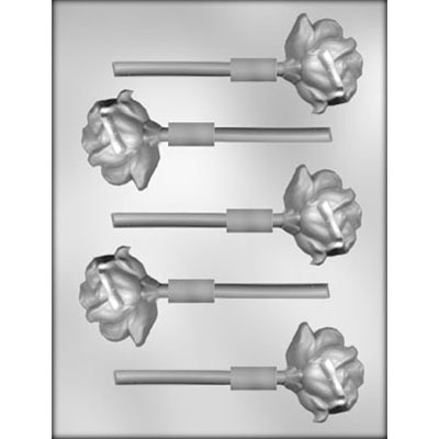 2-1/8" Rose Lolly Mold (4)