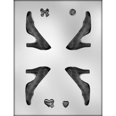 2.25" High Heel Shoes Mold (8)