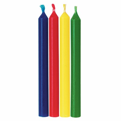 2.5" Candles Rainbow 24 CT