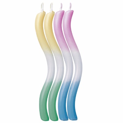 2.5" Tri-Color Candles 10 CT