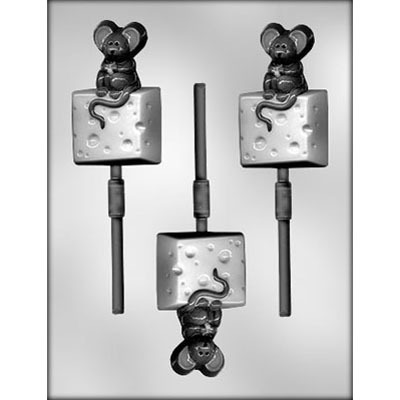 2-7/8" Elephant Lolly (3) Candy Mold