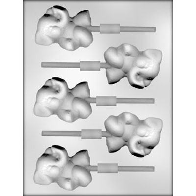2-7/8" Elephant Lolly (5) Candy Mold