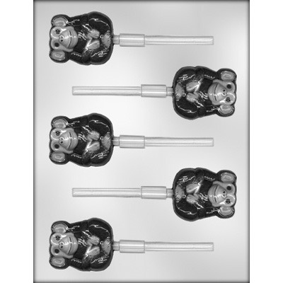 2" Chimp Lolly Mold  (5) Candy Mold