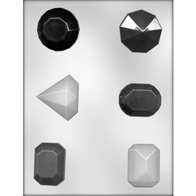 2" Faceted Jewels Choc Mold