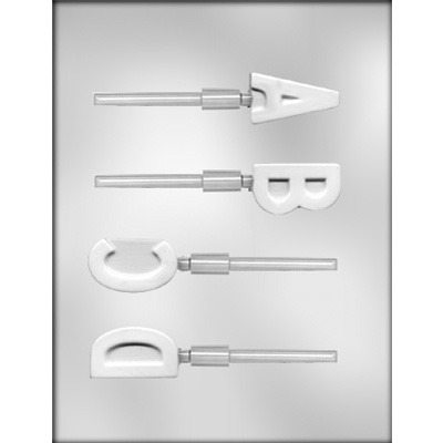 2" Initial Lolly  A-B-C-D (4)