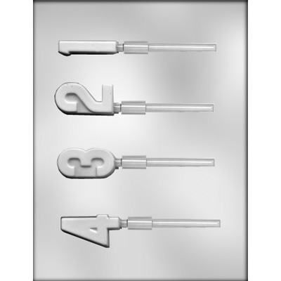 2" Numbers Lolly (1-4) Mold(4)