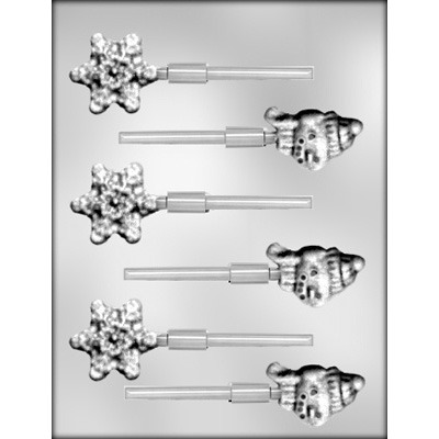 2" Snowman/Snowflake Lolly (6)